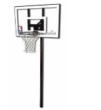 Баскетбольная стойка Spalding Silver 44" inground (поликарбонат)