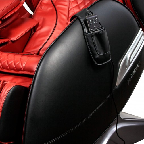 Массажное кресло CASADA AlphaSonic 2 Red-Black (АльфаСоник 2 Бордово-черный) с антистресс системой Braintronics