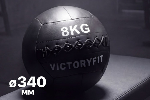 Мяч тренировочный (Wall Ball) 8 кг VictoryFit VF-WBA080