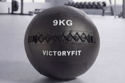 Мяч тренировочный (Wall Ball) 9 кг VictoryFit VF-WBA090