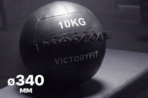 Мяч тренировочный (Wall Ball) 10 кг VictoryFit VF-WBA100