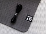 Мат для йоги 6 мм двухслойный черный-серый Original Fit.Tools