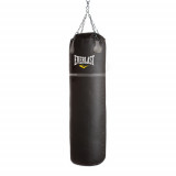 Мешок боксерский EVERLAST Super Leather Bag 110 х 40 см, 45 кг, черный